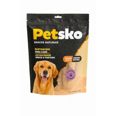 Imagem de Petisco Traquéia Bovina para Cães (5 unidades) - 100% Natural, Origem Bovina, Antiestresse, Reduz Tártaro, Adestramento, sem Conservantes - para Todos os Cães - Petsko Snacks)