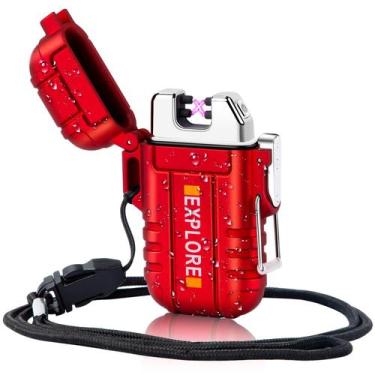 Imagem de Isqueiro Arc LCFun à prova de vento à prova de vento USB recarregável 