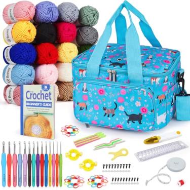 Imagem de Reessy Kit de crochê para iniciantes e adultos – Kit de crochê para iniciantes, conjunt...