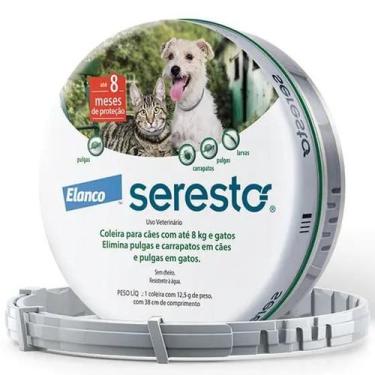 Imagem de Coleira Antipulgas Seresto Cães até 8 kg 8 meses de proteção - Elanco