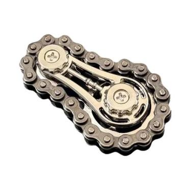 Imagem de Corrente De Bicicleta De Metal Com Design Elegante, Roda Dentada Girat