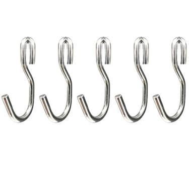Imagem de Kit 5 Ganchos Para Utensílios De Cozinha Cromado Modelo S FS - Fassin 