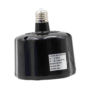 Imagem de WeiLaiKeQi Lâmpada de aquecimento para aves, substituição multifuncional, eficiente, com temperatura ajustável, economia de energia, acessórios de fácil, Preto