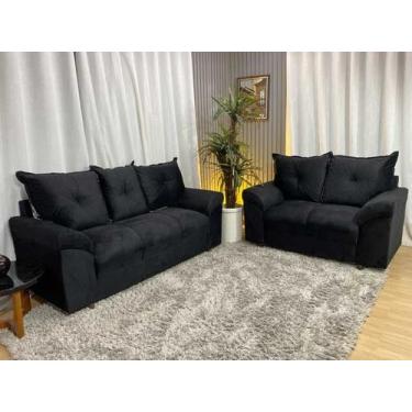 Imagem de Sofá 2 e 3 Lugares Preto 601 Chile - Alpoim