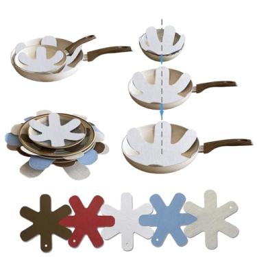 Imagem de Kit Descanso de Panela Quente 8 Unidades Protetor Mesa Térmico Anti Risco Sisal Branco