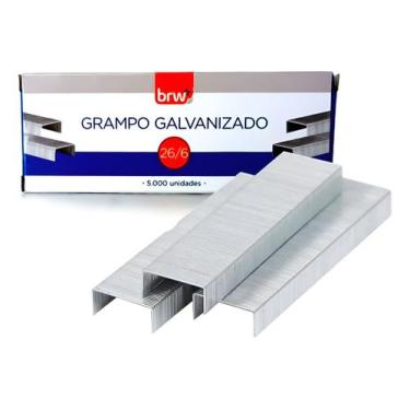 Imagem de Caixa de Grampo BRW Galvanizado 26/6 5.000 Uni. - GR5000