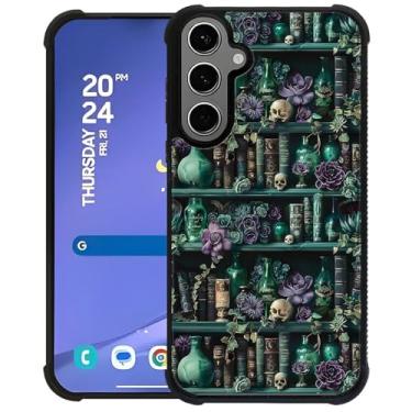 Imagem de DAIZAG Capa para Samsung Galaxy S24 Plus/S25 Plus, capa protetora antiderrapante com absorção de choque de quatro cantos para meninas e meninos - The Magician's Bookshelf