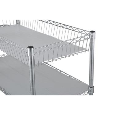 Imagem de Carrinho Chá Em Aço Com 3 Prateleiras Restaurante Hotel