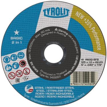 Imagem de Disco De Corte 41c A46q-bfb 178x1,6x22,23mm - 34314641 - Tyrolit