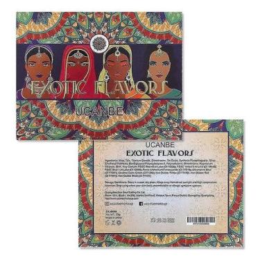 Imagem de Sombra de olhos sabores exóticos paleta de sombras 48 cores prensado g