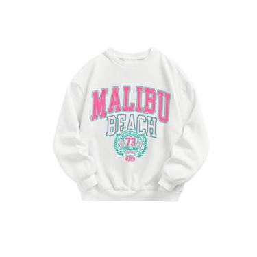 Imagem de Moletom SOLY HUX feminino com estampa gráfica de letras 12-13 anos bra