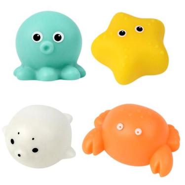 Imagem de Animais emissores de luz em contato com a água Brinquedo de banho flut