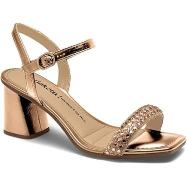 Imagem de Dakota, SANDÁLIA FEMININA DAKOTA Y9764 DE SALTO BLOCO 6,5 Tamanho:36;Cor:Rose