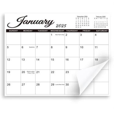 Imagem de Calendário magnético SKYDUE para geladeira 25x20cm 2024-2025