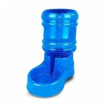Imagem de Bebedouro Pet Automático Para Cães e Gatos Bombona Galão 10L Mantém Água Limpa Sistema Automático Base Estável Bebedouro Pet (BinqPet Azul)