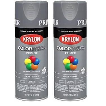 Imagem de Tinta spray Krylon ColorMaxx Primer Indoor/Outdoor Grey 355mL