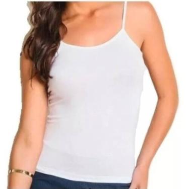 Imagem de Kit 3 Regatas Regatinha Feminina De Alcinha Básica Lisa - C Moreira Mo