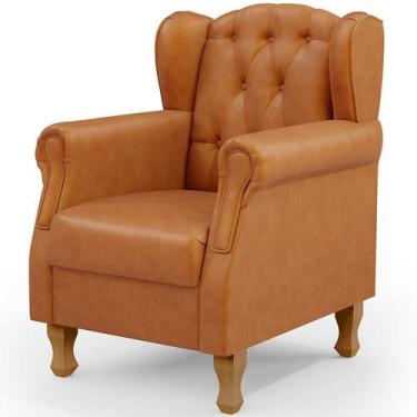 Imagem de Poltrona Decorativa Para Sala de Estar Yara P02 material sintético Can