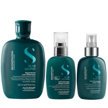 Imagem de Kit Alfaparf Semi Di Lino Reconstruction - Shampoo 250ml + Creme 125ml