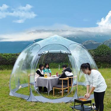 Imagem de Tenda de bolha pop-up gazebo, abrigo de dossel de pátio de jardim com cúpula de iglu para 5 a 7 pessoas, cápsula climática de estufa instantânea grande premium de tamanho grande para festa,