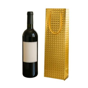Imagem de Kit 12 Sacola Para Garrafas de Vinho Com Alça -Embalagem Para Presente