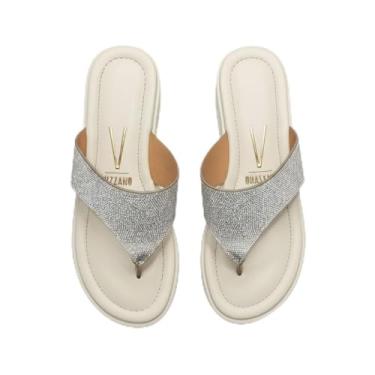 Imagem de Tamanco De Dedo Flatform Vizzano Strass Brilho 6492.331