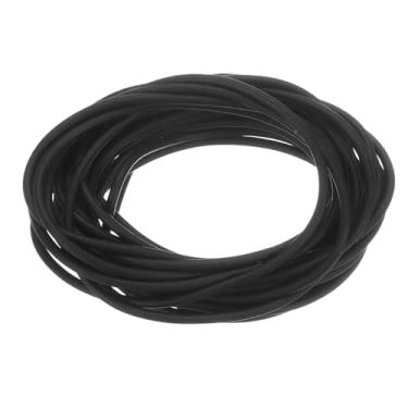 Imagem de Tira de vedação de espuma de silicone, 2,2 mm (0,09") diâmetro 4 metros (13,12 pés) longa esponja borracha vedação climática cordão de borracha redondo sólido para máquinas e indústrias, preto