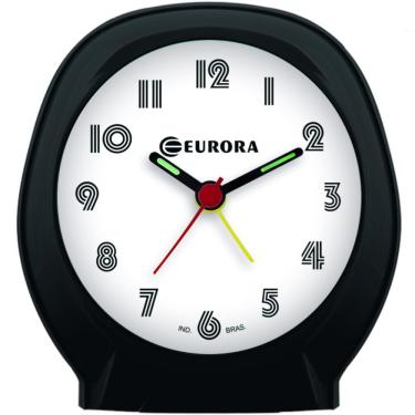Imagem de Despertador Quartz Eurora Ref: 2696-034 Preto Redondo