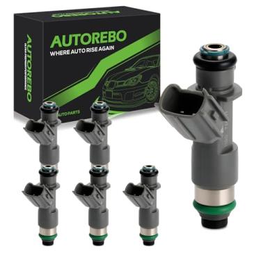 Imagem de Conjunto de 6 injetores de combustível compatíveis com Acura MDX RDX ZDX TL RL TSX Honda Accord Crosstour, 3.5L 3.7L V6 2008-2018# 16450-R70-A01 FJ982 842-12352 1550571 16450RRR 070A0 1 16450R70A01