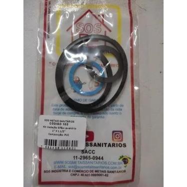 Imagem de Anel Vedação Reparo Borracha Sifão Pia Cozinha 1 X 1 1/2 - SOS