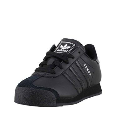 Imagem de adidas Samoa C-K Tênis de corrida unissex infantil, Preto/Preto/Prata, 15