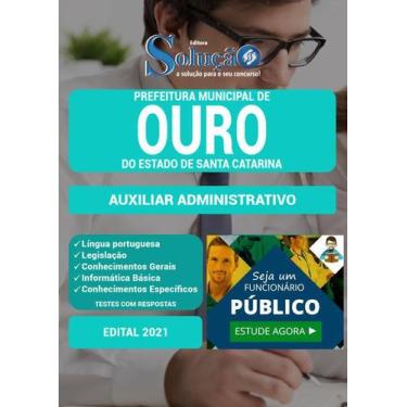 Imagem de Apostila Prefeitura De Ouro Sc - Auxiliar Administrativo - Editora Sol