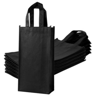 Imagem de Saco de presente de vinho Dasofine com 2 garrafas de tecido não tecido