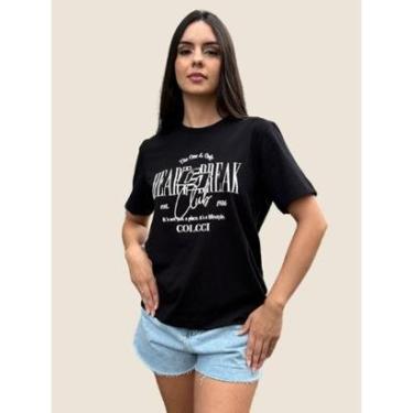 Imagem de Camiseta Feminina Heart Break Colcci Cor:;Tamanho:P-Feminino
