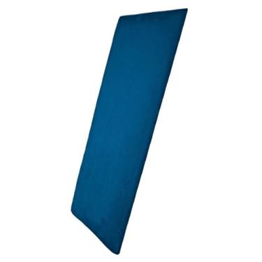 Imagem de Kit Completo Cabeceira Modular Estofada Decorativa Cama Casal Completo (Azul,QUEEN-8 PEÇAS)