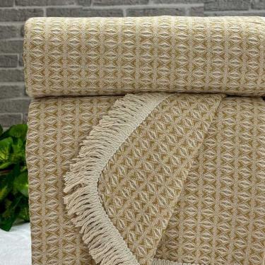 Imagem de Manta Para Sofá Rubi King 260cm X 250cm Dourado-cru