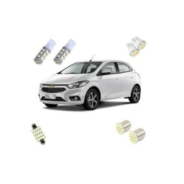 Imagem de Kit Lâmpada Led Onix 2013-2019 Sup Branca Blue Lion
