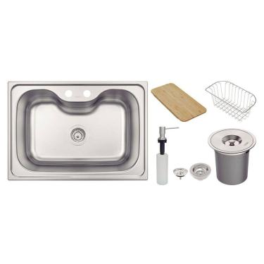 Imagem de Cuba Tramontina Morgana 60 FX Inox 69x49cm - Acetinado