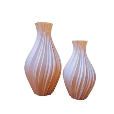 Imagem de Vasos Decorativos Vortex Vaso Decoração Sala Mesa Quarto(Bege Caucasiano)