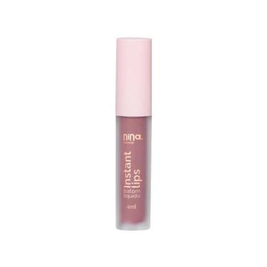 Imagem de Batom Liquido Matte Instant Lips Bride Nina MakeUp