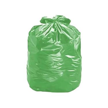 Imagem de Pacote saco lixo VERDE 7 micras (P7) 40l 100un - reforçado - BK