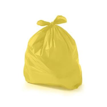 Imagem de Pacote saco lixo AMARELO 7 micras (P7) 40l 100un - reforçado - BK