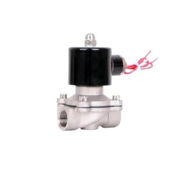 Imagem de Válvula solenóide de aço inoxidável 1/8 '' - 220V 12V 24V eletromagnética ação direta normalmente fechada para aplicações industriais(AC24V)