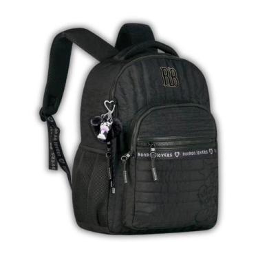 Imagem de Mochila Costas Rebecca Bonbon Passeio Meninas Escolar Preta