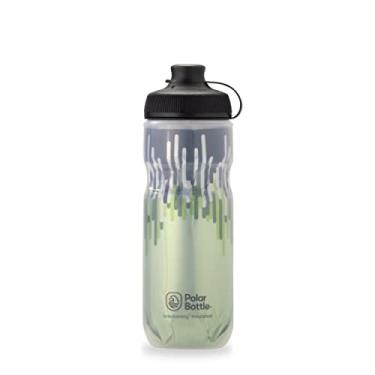 Imagem de Polar Bottle - Zíper – Garrafa de água isolada Muck, musgo e deserto de 590 ml - Ideal para sua aventura de mountain bike - Mantém o refrigerador de água por mais tempo, serve na maioria das gaiolas