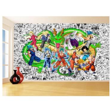 Imagem de Papel De Parede 3D Dragon Ball Goku Vegeta Anime 3,5M Dbz96 - Você Dec