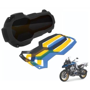 Imagem de Capa protetora de farol frontal para MOTOS BMW R1200GS LC/ R1200GS LC Adventure / R1250GS / R1250GS Adventure Headlights Shield Modelo X com 4 cores (FUMÊ)
