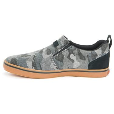 Imagem de XTRATUF Sapato masculino Sharkbyte durável resistente à água respirável antiderrapante para pesca, Camuflagem preta, 9.5