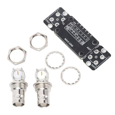 Imagem de Jiawu Kit Medidor Qrp Swr Versátil 1-50mhz 10w Medidor Swr para Amplificador de Potência, Placas Bnc Removíveis para Entusiastas de Diy e Operadores de Rádio Amador