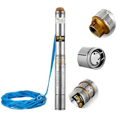 Imagem de Bomba Submersa TCN250 The Black Tools – Caneta Palito 1/4HP 2,5" para Poço Artesiano Água Limpa (110, Volts)